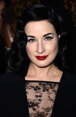 DITA VON TEESE at Elie Saab Fashion Show in Paris