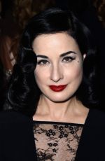 DITA VON TEESE at Elie Saab Fashion Show in Paris