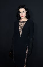 DITA VON TEESE at Elie Saab Fashion Show in Paris