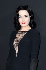 DITA VON TEESE at Elie Saab Fashion Show in Paris