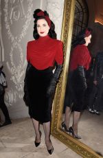 DITA VON TEESE at Jean Paul Gaultier Fashion Show in Paris