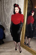 DITA VON TEESE at Jean Paul Gaultier Fashion Show in Paris