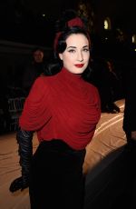 DITA VON TEESE at Jean Paul Gaultier Fashion Show in Paris