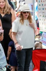 DREW BARRYMORE at Farmers Market in Studio City 2501