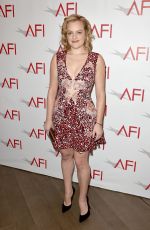 ELISABETH MOSS at 2015 AFI Awards in Los Angeles 