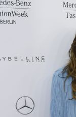 ELIZABETH HURLEY at Marc Cain Fashion Show in Berlin