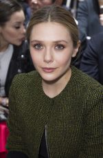 ELIZABETH OLSEN at Christian Dior FAshion Show in Paris