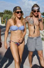 ELLOE GOULDING in Bikini on the Beach in Miami 0501