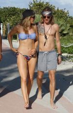 ELLOE GOULDING in Bikini on the Beach in Miami 0501