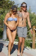 ELLOE GOULDING in Bikini on the Beach in Miami 0501