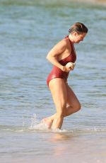 EMMA FORBES in Swimsuit at a Beach in Bbarbados 0101