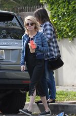 EMMA ROBERTS and Her Mom Out in Los Angeles