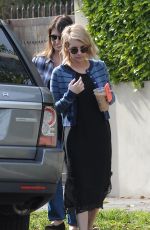 EMMA ROBERTS and Her Mom Out in Los Angeles