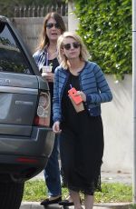 EMMA ROBERTS and Her Mom Out in Los Angeles