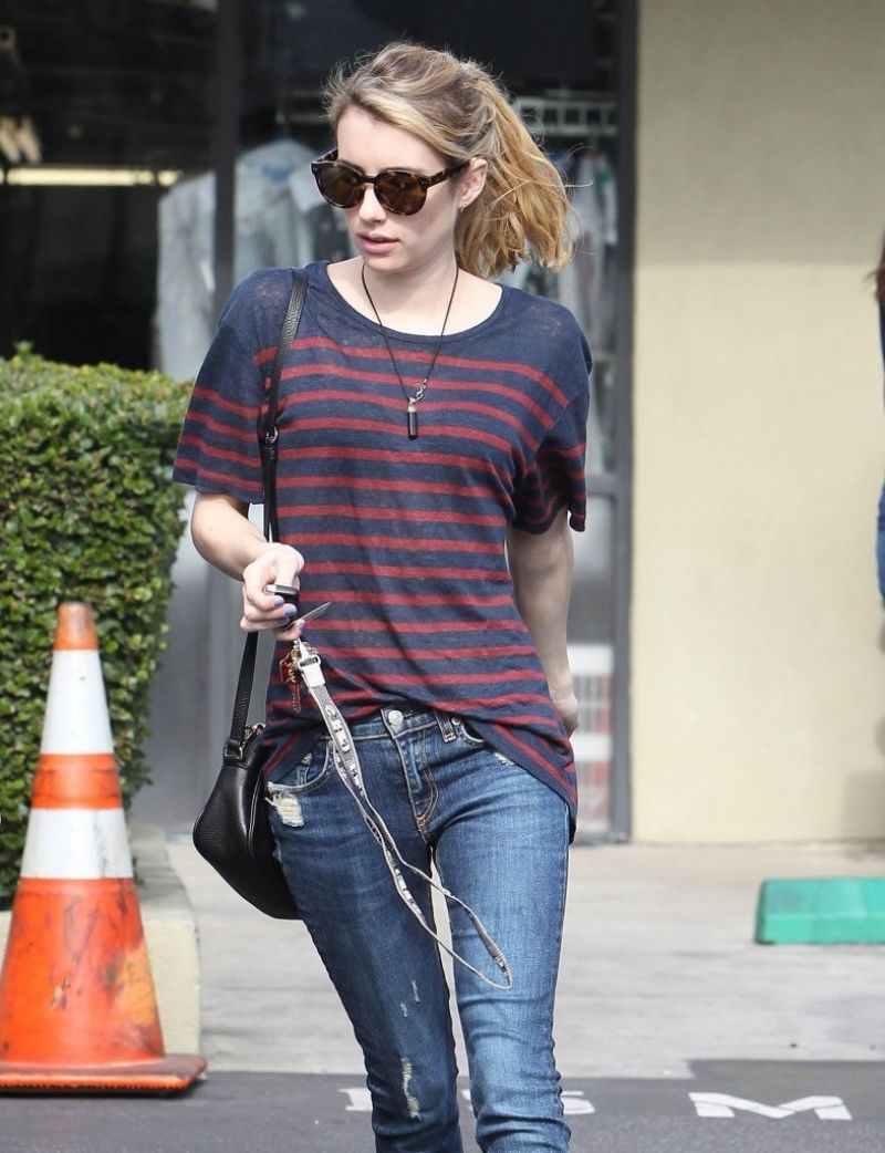 EMMA ROBERTS Getting Her Dry Cleaning in West Hollywood EMMA ROBERTS Getting Her Dry Cleaning in West Hollywood