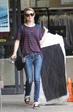 EMMA ROBERTS Getting Her Dry Cleaning in West Hollywood