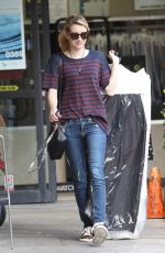 EMMA ROBERTS Getting Her Dry Cleaning in West Hollywood