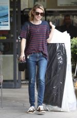 EMMA ROBERTS Getting Her Dry Cleaning in West Hollywood