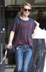 EMMA ROBERTS Getting Her Dry Cleaning in West Hollywood