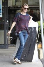 EMMA ROBERTS Getting Her Dry Cleaning in West Hollywood