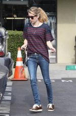 EMMA ROBERTS Getting Her Dry Cleaning in West Hollywood