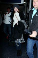 EMMA STONE at LAX Airport in Los Angeles