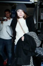 EMMA STONE at LAX Airport in Los Angeles