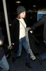 EMMA STONE at LAX Airport in Los Angeles