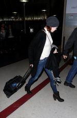 EMMA STONE at LAX Airport in Los Angeles