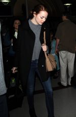 EMMA STONE at Los Angeles international Airport 2401