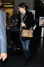 EMMA STONE at Los Angeles international Airport 2401