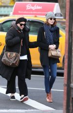 EMMA STONE in Jeans Out and About in New York 1501