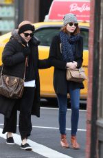 EMMA STONE in Jeans Out and About in New York 1501