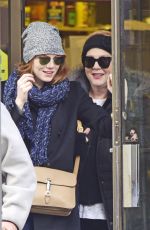 EMMA STONE in Jeans Out and About in New York 1501