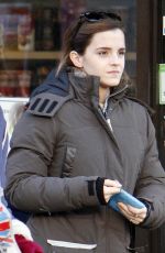 EMMA WATSON Leaves a Coffee Shop in London