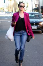 EMMY ROSSUM in Jeans Out and About in Beverly Hills