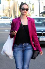 EMMY ROSSUM in Jeans Out and About in Beverly Hills