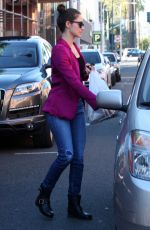 EMMY ROSSUM in Jeans Out and About in Beverly Hills