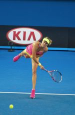 EUGENIE BOUCHARD at 2nd Round Match of Australian Open