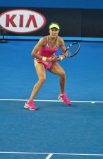 EUGENIE BOUCHARD at 2nd Round Match of Australian Open
