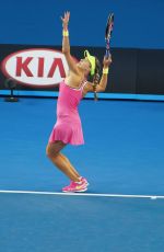 EUGENIE BOUCHARD at 2nd Round Match of Australian Open