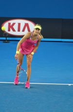 EUGENIE BOUCHARD at 2nd Round Match of Australian Open