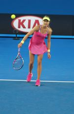 EUGENIE BOUCHARD at 2nd Round Match of Australian Open