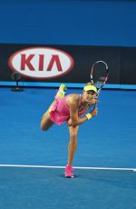 EUGENIE BOUCHARD at 2nd Round Match of Australian Open