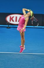 EUGENIE BOUCHARD at 2nd Round Match of Australian Open
