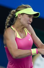 EUGENIE BOUCHARD at 2nd Round Match of Australian Open