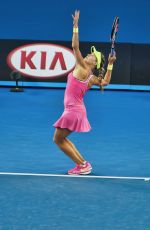 EUGENIE BOUCHARD at 2nd Round Match of Australian Open