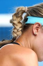 EUGENIE BOUCHARD at Practice Session in Melbourne