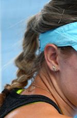 EUGENIE BOUCHARD at Practice Session in Melbourne
