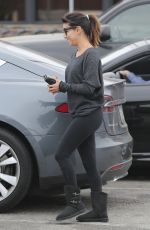 EVA LONGORIA in Tights Out Shopping in Malibu